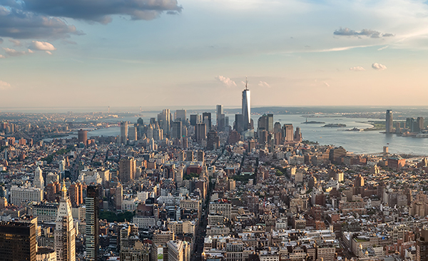 Track record of data center migration success across industry sectors - image of NY skyline