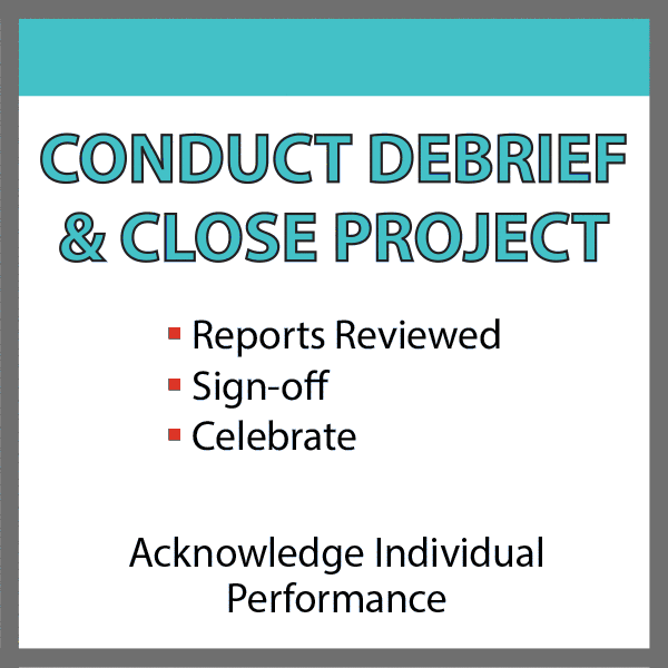 Conduct Debrief and Close Project